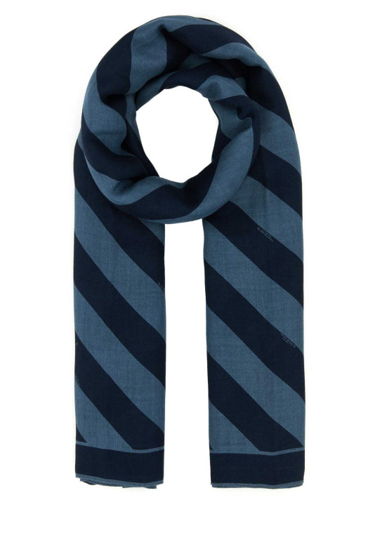 Embroidered wool and linen scarf FENDI (FXS323AUUC) Embroidered wool and linen scarf FENDI (FXS323AUUC)