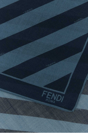 Embroidered wool and linen scarf FENDI (FXS323AUUC) Embroidered wool and linen scarf FENDI (FXS323AUUC)