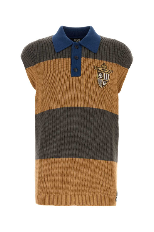 Embroidered cotton vest FENDI (FZC371AU7S) Embroidered cotton vest FENDI (FZC371AU7S)