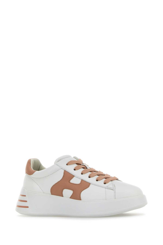 Белые кроссовки Hogan Rebel из кожи наппа HOGAN (HXW5640DN61UAI) HOGAN	 Белые кроссовки Hogan Rebel из кожи наппа HOGAN (HXW5640DN61UAI) HOGAN