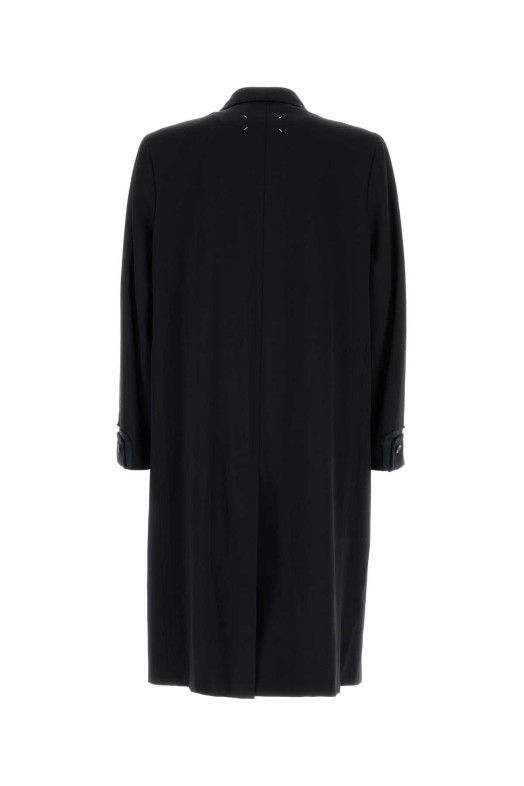 Midnight blue wool coat MAISON MARGIELA (S50AA0160M35514)