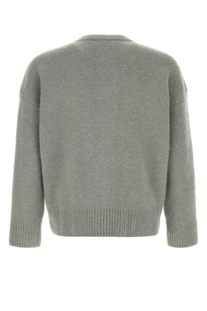 Grey stretch alpaca blend cardigan AMI (UKC366KN0135) Grey stretch alpaca blend cardigan AMI (UKC366KN0135)