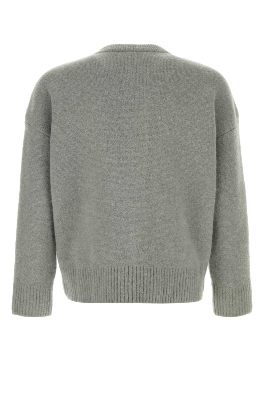 Grey stretch alpaca blend cardigan AMI (UKC366KN0135) Grey stretch alpaca blend cardigan AMI (UKC366KN0135)