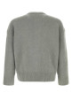 Grey stretch alpaca blend cardigan AMI (UKC366KN0135) Grey stretch alpaca blend cardigan AMI (UKC366KN0135)