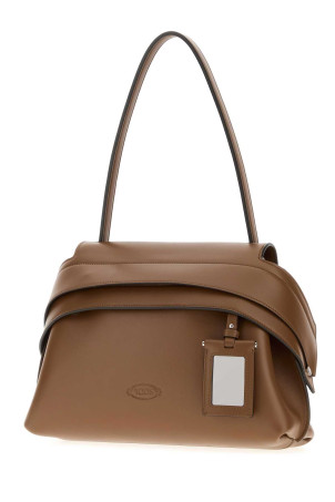 Карамельна шкіряна невелика сумка через плече Tod s Wave TOD'S (XBWWAVJ0200WPE) TOD'S Карамельна шкіряна невелика сумка через плече Tod s Wave TOD'S (XBWWAVJ0200WPE) TOD'S