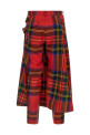 Tartan pants Red