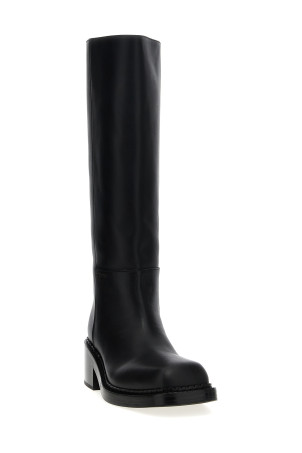 Шкіряні чоботи Чорні PRADA 1W746NFD055070F0002 Шкіряні чоботи Чорні PRADA 1W746NFD055070F0002