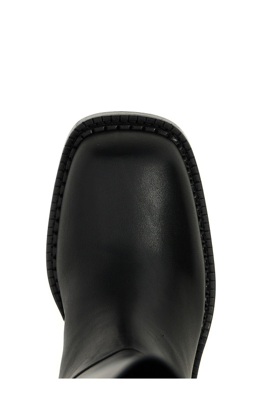 Шкіряні чоботи Чорні PRADA 1W746NFD055070F0002