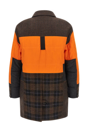 Пальто Filson x Junya Watanabe з клаптями, різнокольорове WPC0051 Пальто Filson x Junya Watanabe з клаптями, різнокольорове WPC0051