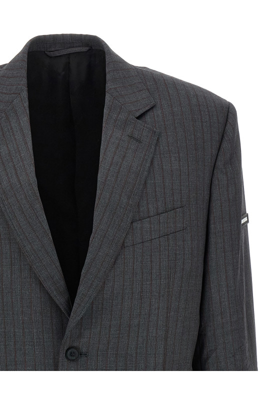 Шерстяной блейзер Серый BALENCIAGA 850763TPT051360