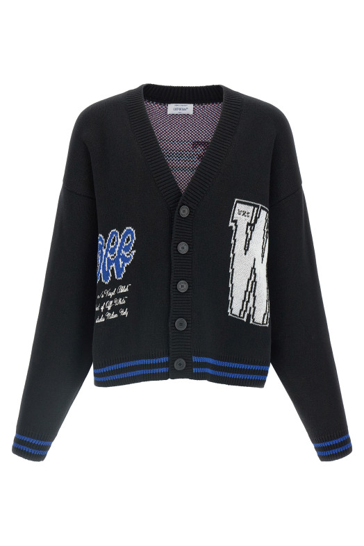 Кардиган «Glide Diag» Черный OMHB019F25KNI00210011001 Кардиган «Glide Diag» Черный OMHB019F25KNI00210011001