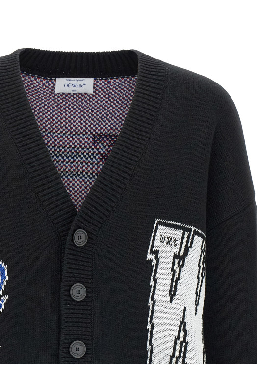 Кардиган «Glide Diag» Черный OMHB019F25KNI00210011001 Кардиган «Glide Diag» Черный OMHB019F25KNI00210011001