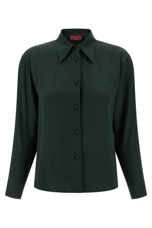 'Incrocio GG' shirt Green