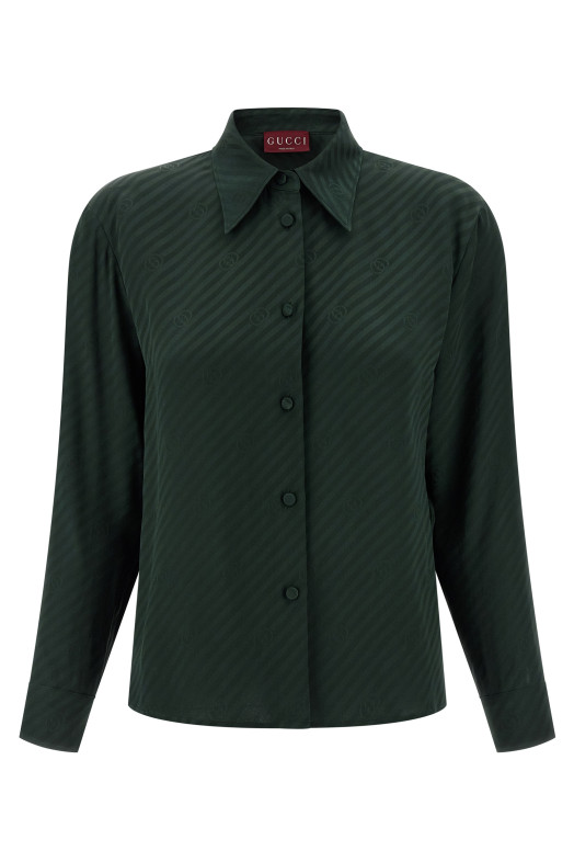 'Incrocio GG' shirt Green