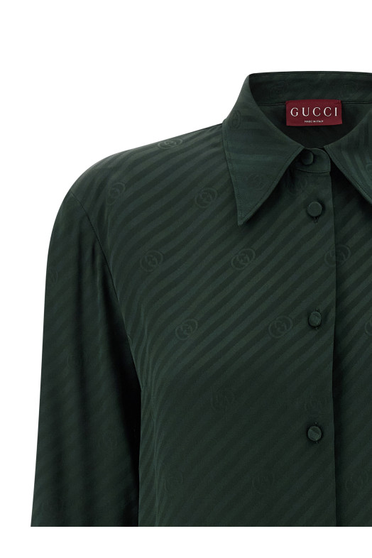 'Incrocio GG' shirt Green
