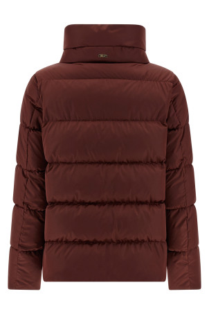 Блестящая атласная пуховая куртка бордового цвета HERNO PI001936D12170Z6705 Блестящая атласная пуховая куртка бордового цвета HERNO PI001936D12170Z6705