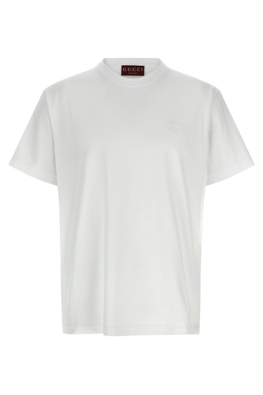 Logo embroidery t-shirt White Logo embroidery t-shirt White
