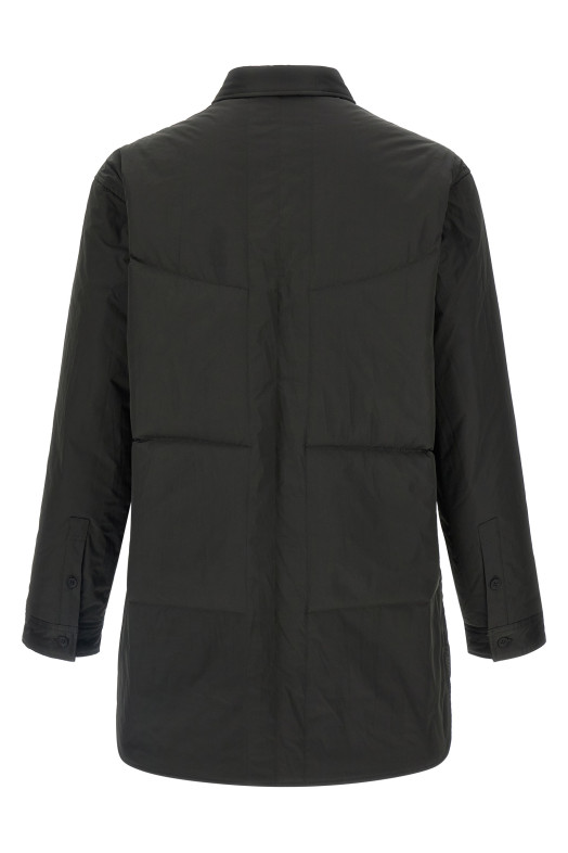 Утепленная рубашка-накидка Черная YOHJI YAMAMOTO HLB41909BLACK1 Утепленная рубашка-накидка Черная YOHJI YAMAMOTO HLB41909BLACK1