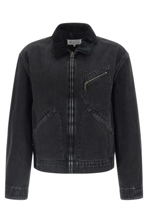 Японская джинсовая куртка Черная MAISON MARGIELA S50AM0650M30040961 Японская джинсовая куртка Черная MAISON MARGIELA S50AM0650M30040961