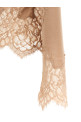 Lace insert sweater Beige Lace insert sweater Beige