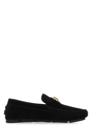 Черные замшевые мокасины VERSACE (10037011A00634) Черные замшевые мокасины VERSACE (10037011A00634)