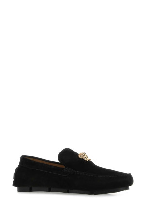 Черные замшевые мокасины VERSACE (10037011A00634) Черные замшевые мокасины VERSACE (10037011A00634)