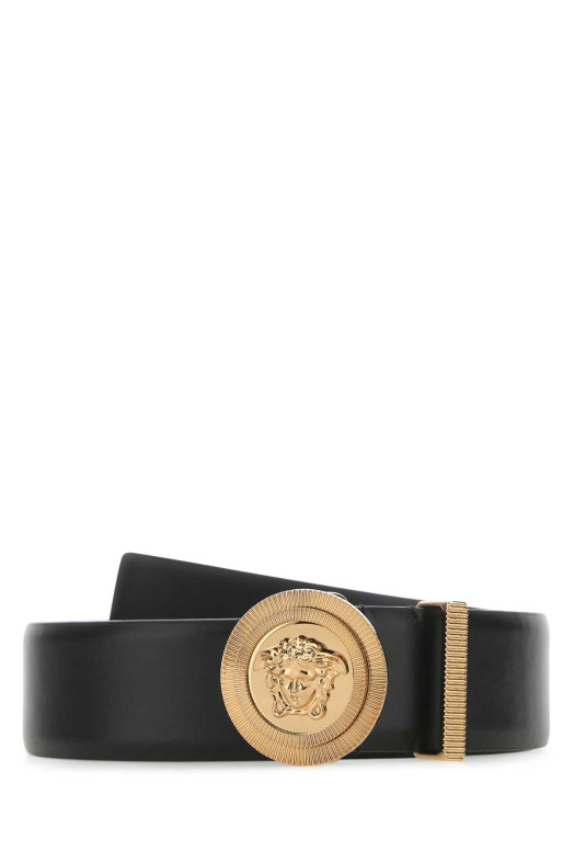Черный кожаный ремень VERSACE (1003873DVTP1) Черный кожаный ремень VERSACE (1003873DVTP1)