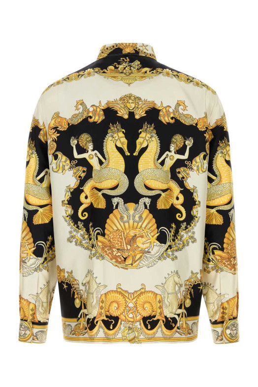 Printed silk shirt VERSACE (10194381A14567) Printed silk shirt VERSACE (10194381A14567)