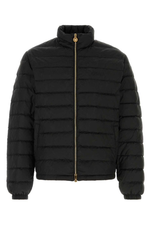 Black nylon down jacket VERSACE (10207581A09785) Black nylon down jacket VERSACE (10207581A09785)