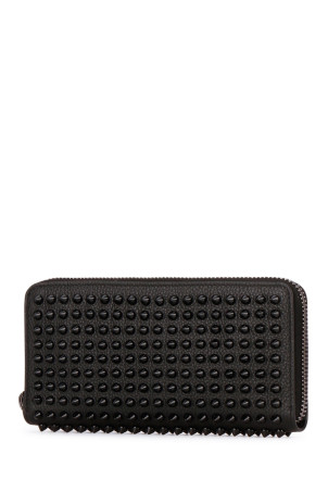 M PANETTONE WALLET CALF EMPIRE/SPIKES Черный CHRISTIAN LOUBOUTIN (1165044)