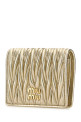 Gold leather wallet MIU MIU (5MV204AFPP) Gold leather wallet MIU MIU (5MV204AFPP)
