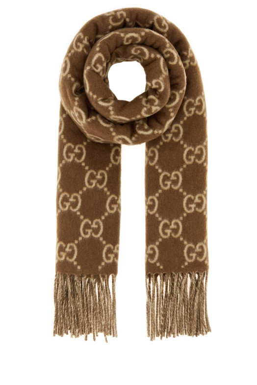 Embroidered cashmere reversible scarf GUCCI (8123173GAC0) Embroidered cashmere reversible scarf GUCCI (8123173GAC0)