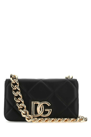 Black nappa leather 3.5 shoulder bag Black DOLCE & GABBANA (BB7192AI989) Black nappa leather 3.5 shoulder bag Black DOLCE & GABBANA (BB7192AI989)