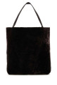 Dark brown shearling large Chloè Spin shopping bag CHLOE (CH25WS810Q45) Dark brown shearling large Chloè Spin shopping bag CHLOE (CH25WS810Q45)