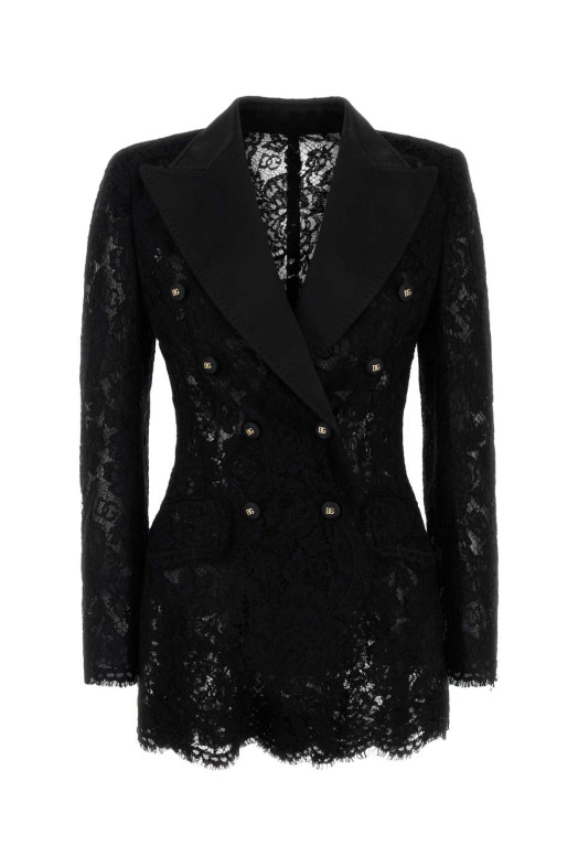 Black lace blazer Black DOLCE & GABBANA (F29TRTHLM7L) Black lace blazer Black DOLCE & GABBANA (F29TRTHLM7L)