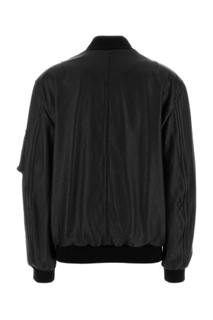 Black leather bomber jacket Black DOLCE & GABBANA (F9S37LHULQJ)