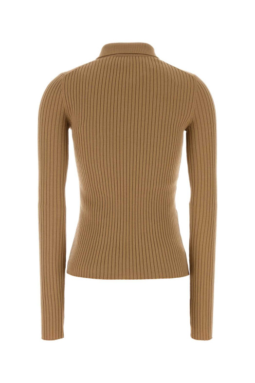 Camel stretch wool blend polo shirt DOLCE & GABBANA (FXZ39TJDVDC) Camel stretch wool blend polo shirt DOLCE & GABBANA (FXZ39TJDVDC)