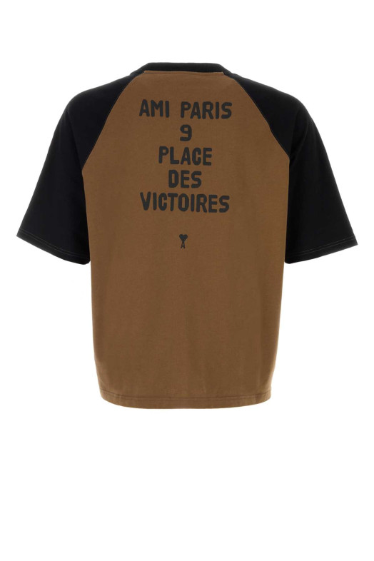 Brown cotton oversize t-shirt AMI (HTS350726) Brown cotton oversize t-shirt AMI (HTS350726)