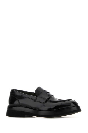 Black leather Gunter loafers SANTONI (MCAF18365JW6SNOV) Black leather Gunter loafers SANTONI (MCAF18365JW6SNOV)