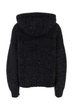 Оверсайз-светр з чорної вовняної суміші Melange ALEXANDER WANG (UKC4253059) Оверсайз-светр з чорної вовняної суміші Melange ALEXANDER WANG (UKC4253059)