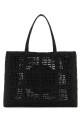 Black raffia large Ella shopping bag TORY BURCH (151277) Black raffia large Ella shopping bag TORY BURCH (151277)
