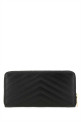 Black leather wallet Black SAINT LAURENT (358094BOW01)