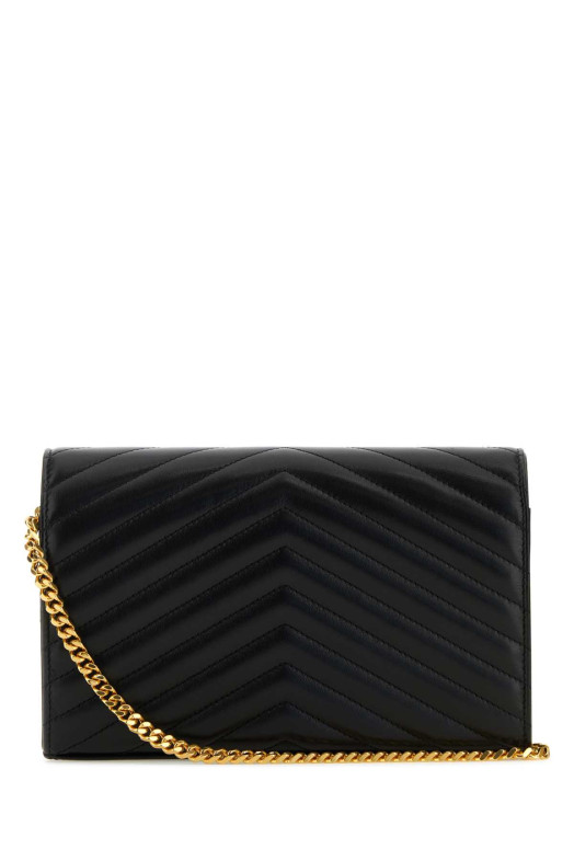 Black leather Cassandre clutch Black SAINT LAURENT (377828AAA44) Black leather Cassandre clutch Black SAINT LAURENT (377828AAA44)