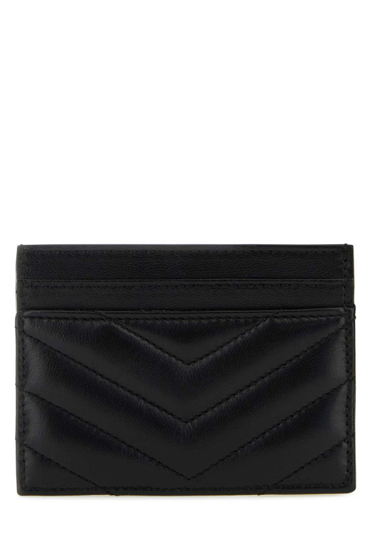 Черный кожаный держатель для карт Cassandre Черный SAINT LAURENT (423291AAA44) Черный кожаный держатель для карт Cassandre Черный SAINT LAURENT (423291AAA44)