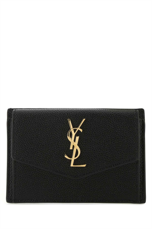 Black leather card holder Black SAINT LAURENT (5823051GF0J) Black leather card holder Black SAINT LAURENT (5823051GF0J)