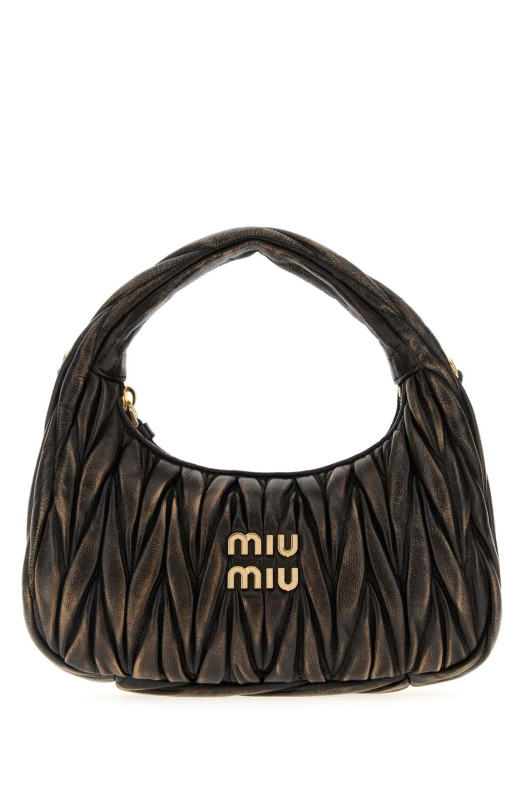 Dark brown nappa leather handbag MIU MIU (5BC125VOOYAF6Q) Dark brown nappa leather handbag MIU MIU (5BC125VOOYAF6Q)