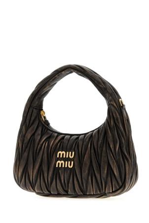 Dark brown nappa leather handbag MIU MIU (5BC125VOOYAF6Q) Dark brown nappa leather handbag MIU MIU (5BC125VOOYAF6Q)