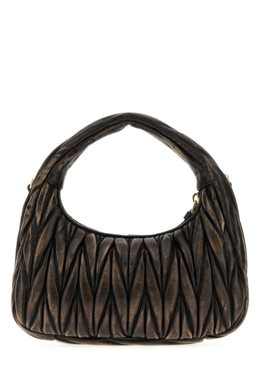 Dark brown nappa leather handbag MIU MIU (5BC125VOOYAF6Q) Dark brown nappa leather handbag MIU MIU (5BC125VOOYAF6Q)
