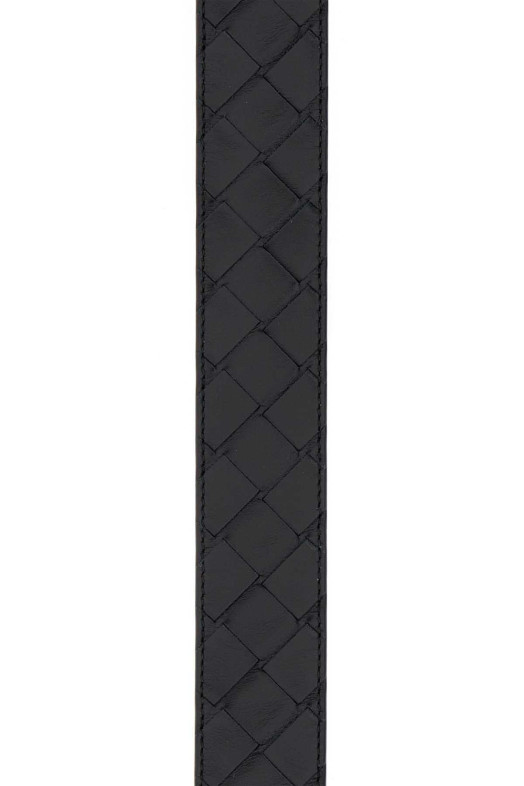 Чорний шкіряний ремінь BOTTEGA VENETA (609182V3IM1)