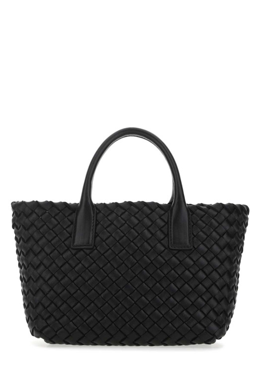 Black leather mini Cabat handbag Black BOTTEGA VENETA (709464V1OW1)